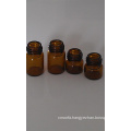 Amber Screwed Tubular Small Glass Bottle for Cosmetic Packing